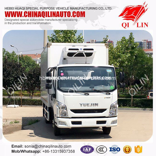 Euro 4 Emission 123HP Refrigerated Frozen Truck 