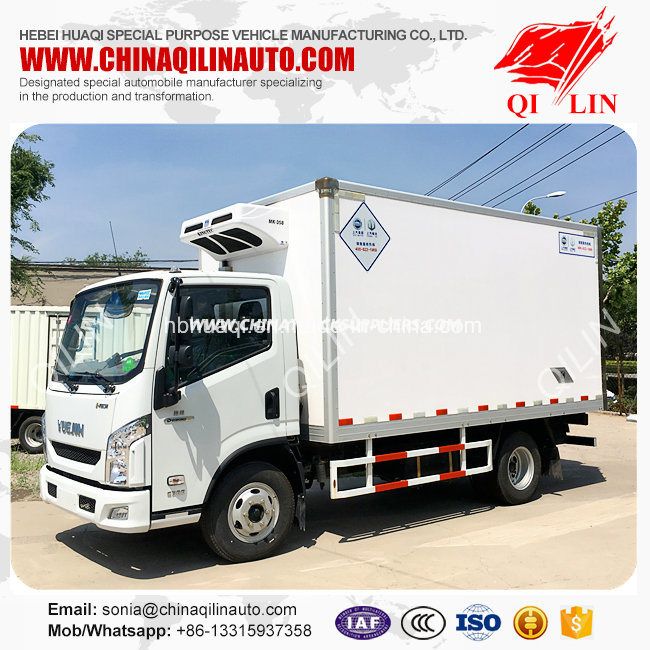 Max Speed 95km/H Cold Storage Truck with Diesel Engine 