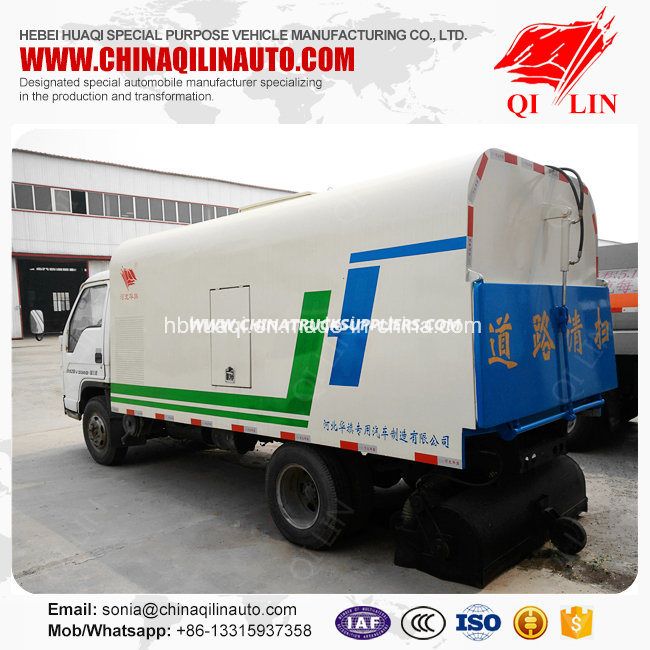 3cbm Mini Street Road Sweeper Tanker Truck Made in China Images 1