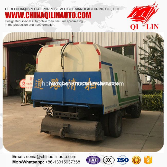 6 Wheels Van Type Road Sweeping Truck for Sale 