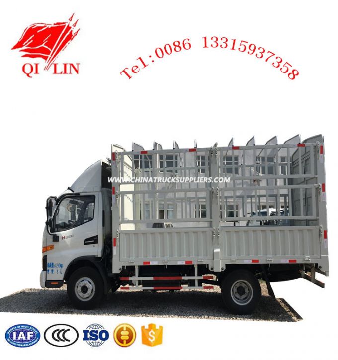 4X2 Payload 5 Tons General Stake Type Cargo Truck for Sale 