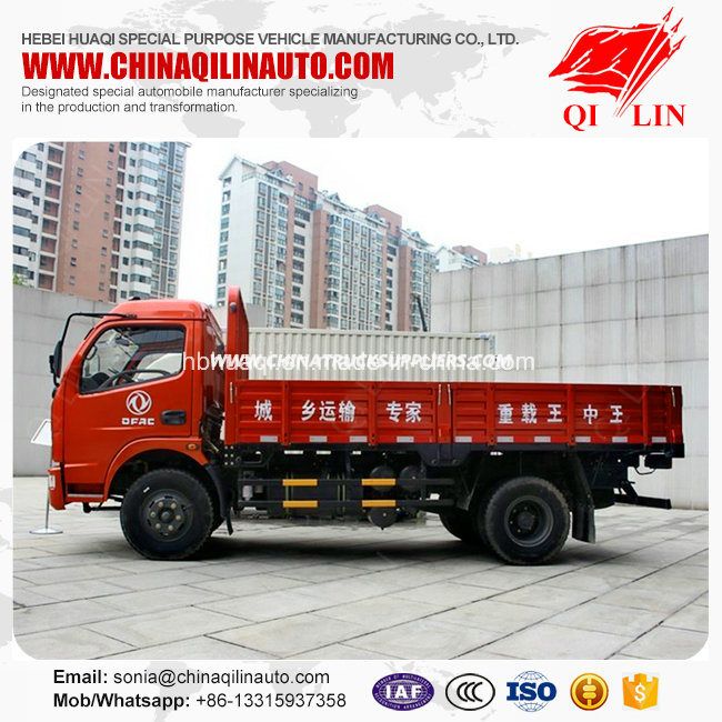 DFAC 4X2 5 Tons Side Wall Drop Light Cargo Truck 