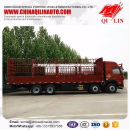 Cheap Price LHD 8X4 Heavy Cargo Box Fence Truck