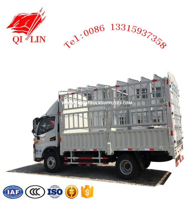 6 Meters Length Light Duty Livestock Lorry Truck 