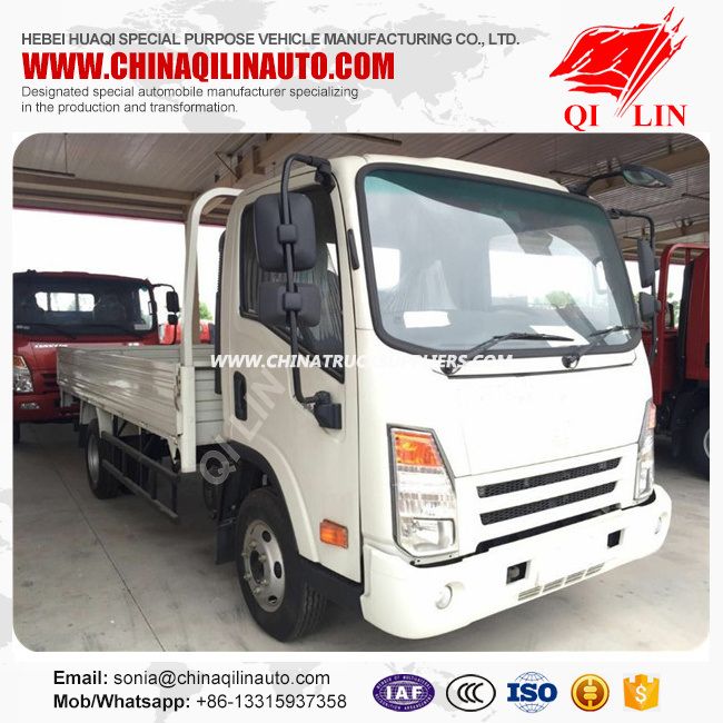 Dayun Chassis 4X2 Side Wall Truck with Isuzu Engine 