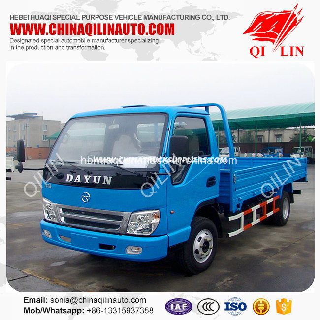 Dayun 4X2 1.5t Capacity Breast Board Light Cargo Truck 
