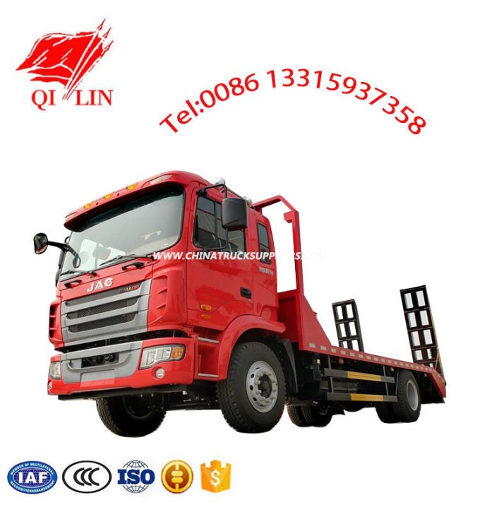 Medium Duty Low Bed Truck for Engineering Machine Transport 