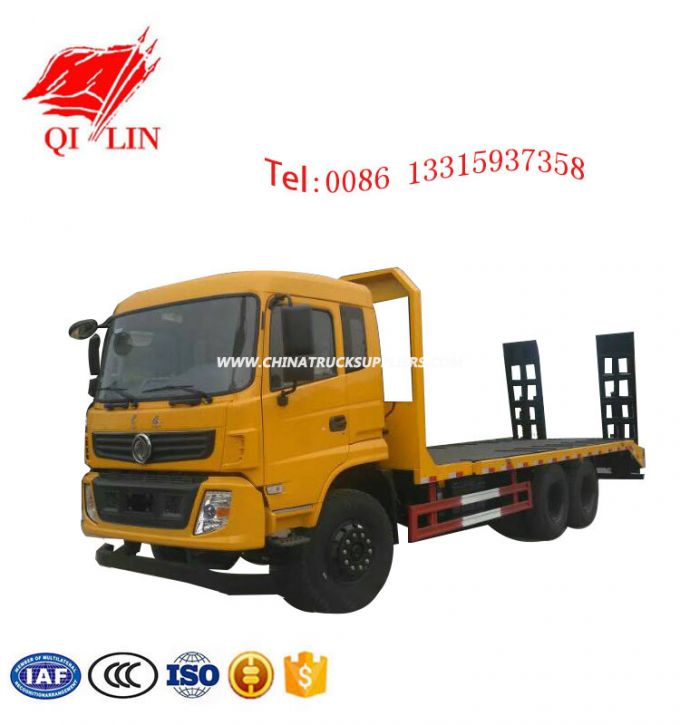 Dongfeng 6X4 10 - 15 Tons Payload Low Bed Truck 