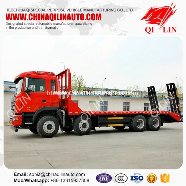 Heavy Load 8X4 Left Hand Drive Platform Cargo Truck 