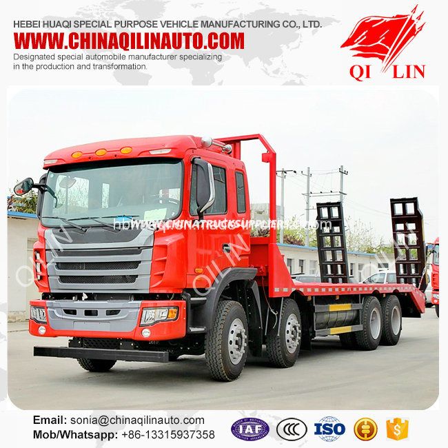 China Factory Sale 8X4 Chassis 30 Tons Low Platform Truck 