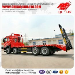 30 Ton 8X4 Used Low Loader Container Flatbed Truck