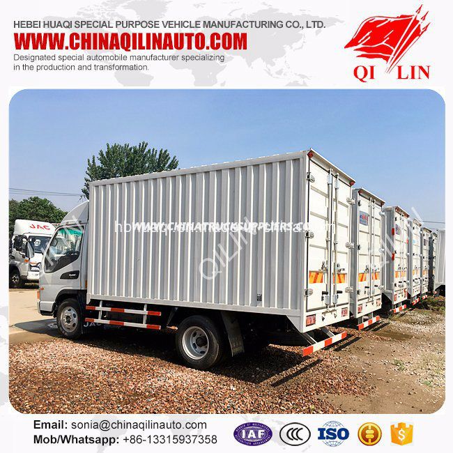 Box Shape 5 Ton Truck for Bulk Cargo Transport 