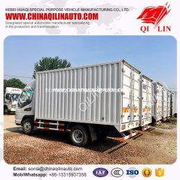 Box Shape 5 Ton Truck for Bulk Cargo Transport
