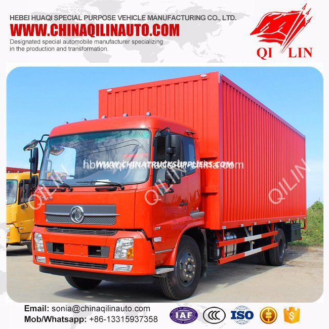 Dongfeng 10 Tons Food Storage Van Truck with 6 Tires Images 1