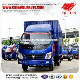 Light Duty 6000mm Length 108HP Box Van Cargo Truck