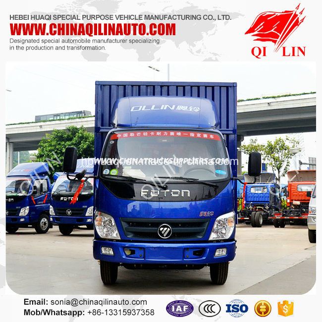 Single Cab Small Dry Cargo Delivery Van Lorry Truck 