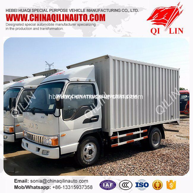 4X2 Drive Wheel Container Truck with 4 Meters Box Body 