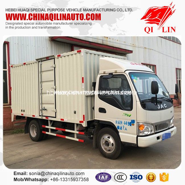 Qilin Cheap Price 2 Axles Mini Container Storage Van Truck 