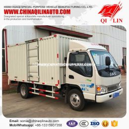 Qilin Cheap Price 2 Axles Mini Container Storage Van Truck