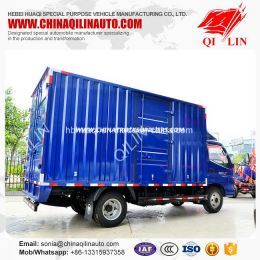 4X2 Van Dimension 4000mm Length Box Cargo Truck