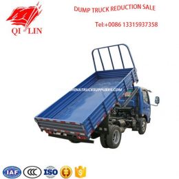 4.5ton Gross Weight 3.66m Length Van with Middle Top Hydraulic Cylinder Dump Truck