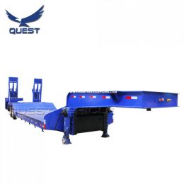 Concave Beam 2 Axles 40 Tons Lowbed Lowboy Semi Trailer