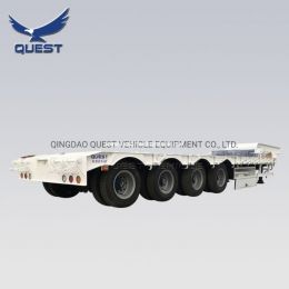 100 Ton Low Bed Semi Trailer Extendable Lowbed Truck Trailer