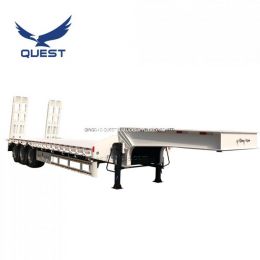 Manufacturer Sell 70tons Low Bed Semi Trailer Lowbed Truck Trailer