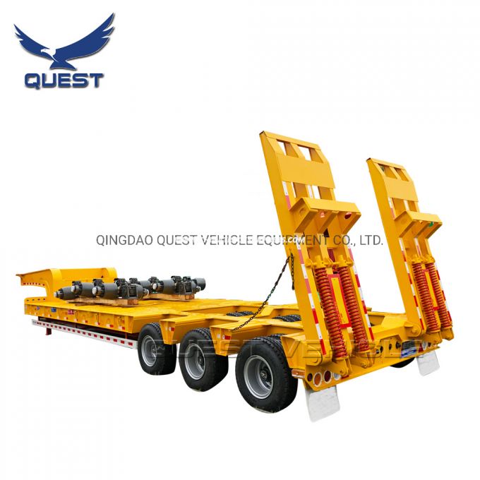 Heavy Duty 6 Axle Lowboy Semi Trailer 120 Tons Images 1