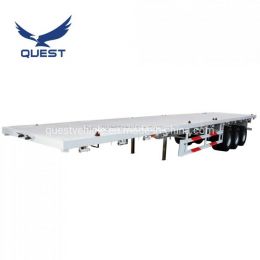 Quest 3 Axle 40FT Container Flatbed Cargo Tansport Semi Trailer