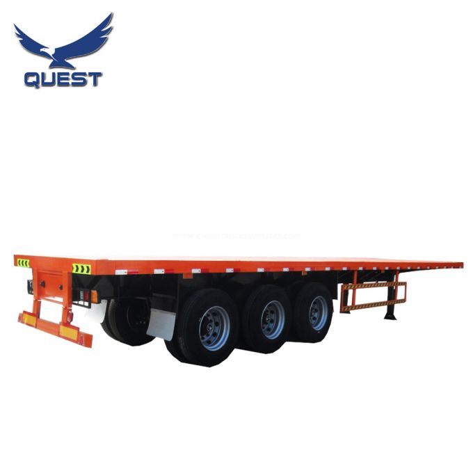 40FT 50tons Container Transport Semi Truck Head Towing Flatbed Trailer 
