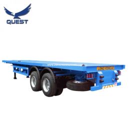 2 Axles Container Semi Trailers 40FT Flat Bed Trailer