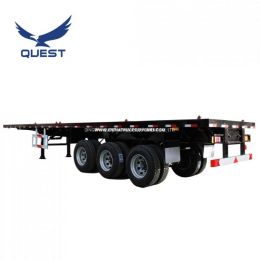 Quest 40FT Container Tri-Axle Flatbed Trailer Heavy Truck Trailer