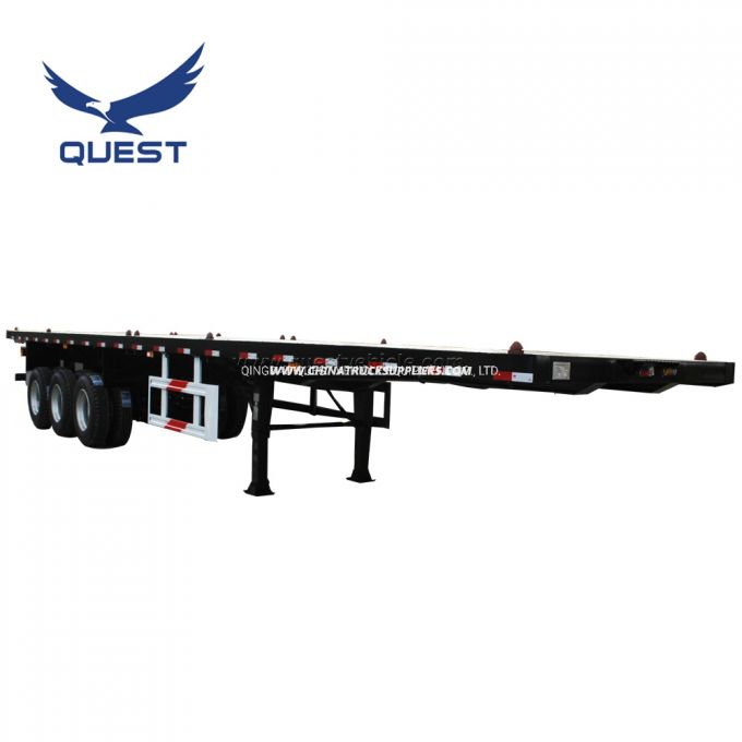 40′ Container Transportation Vehicle Platform Flatbed Truck Trailer 