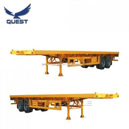 Quest 3 Axles 40FT Container  Trailer  Flat Bed Truck  Trailer 