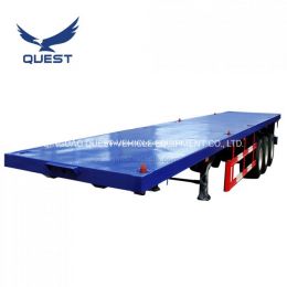 Kenya Sales 40FT Container Carrier Flatbed Semi Trailer Dimensions