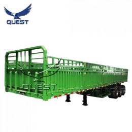 Bulk Cargo Transport 3 Axles 60 Tons Curtain Side Semi Trailer