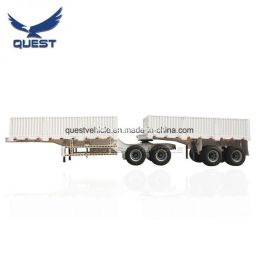 Quest 70ton 20FT 40FT Dolly Container Combine Superlink Interlink Semi Trailer for Madagascar