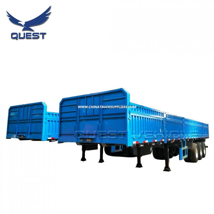 Quest 40feet Curtain Side Wall Semi Truck Fence Cargo Trailer 