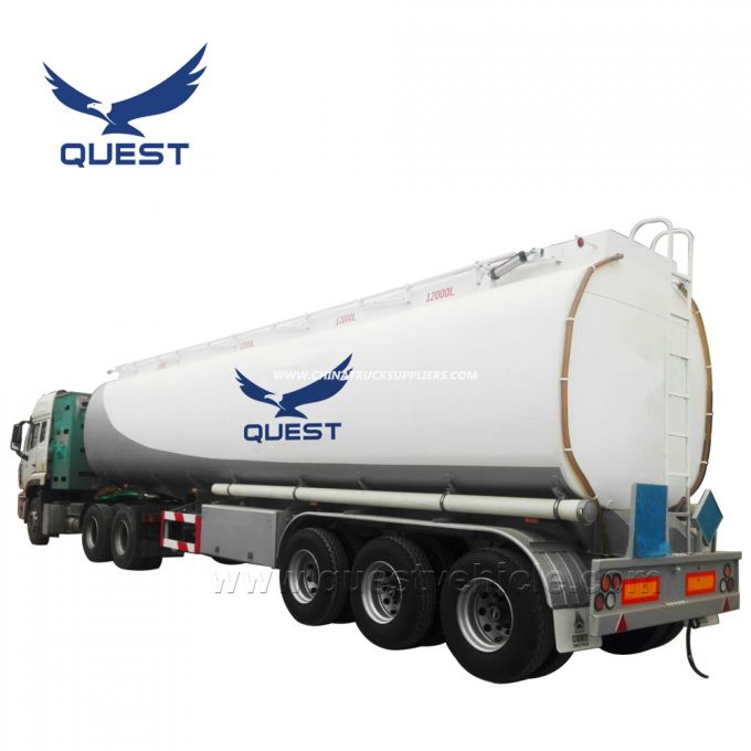 48000 Liters Fuel Oil Tanker Semi Trailer 