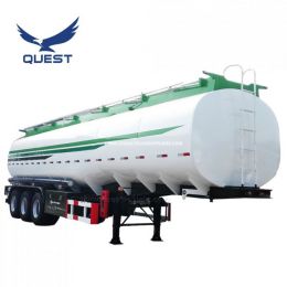 3axles Carbon Steel 45000 Liters Oil Fuel Tank Semi Trailer