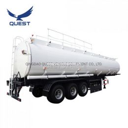 3 Axle Water Oil Tanker 48000liters Fuel Tank Semi Trailer