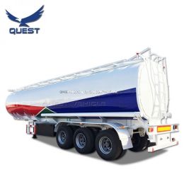 Quest 4compartments 42cbm Fuel Tanker Truck Trailer for Sale