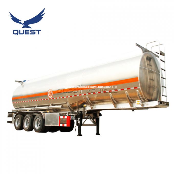 45000 Liters Tri Axle Aluminum Tank Oil Fuel Tanker Trailer 