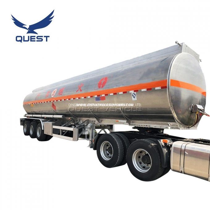 Aluminum Ally Oil Tanker Transportation Fuel Tank Semi Trailer 