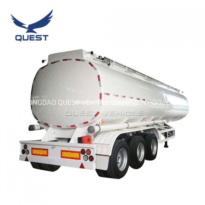 Carbon Steel Diesel Oil Tank 45000liters Fuel Tanker Semi Trailer 