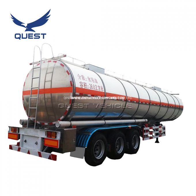 40000 Litres Volume Petrol Fuel Transport Aluminum Tanker Truck Trailer 