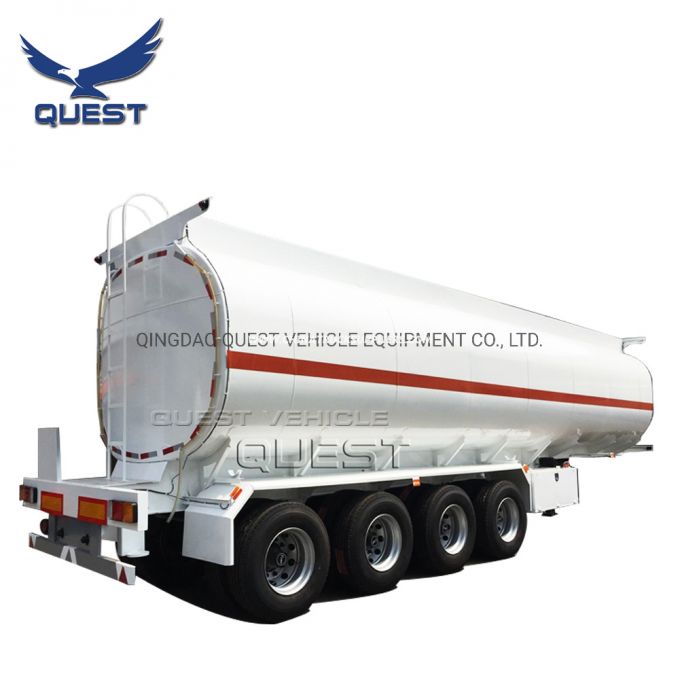 50000liters Gasoline Oil Tank Trailers 4 Axle Fuel Tanker Trailer 