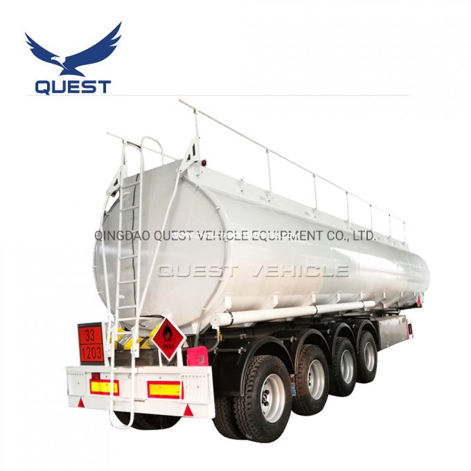 3 Axle 45000 Liters Oil Diesel Tank Trailer Fuel Tanker Images 1