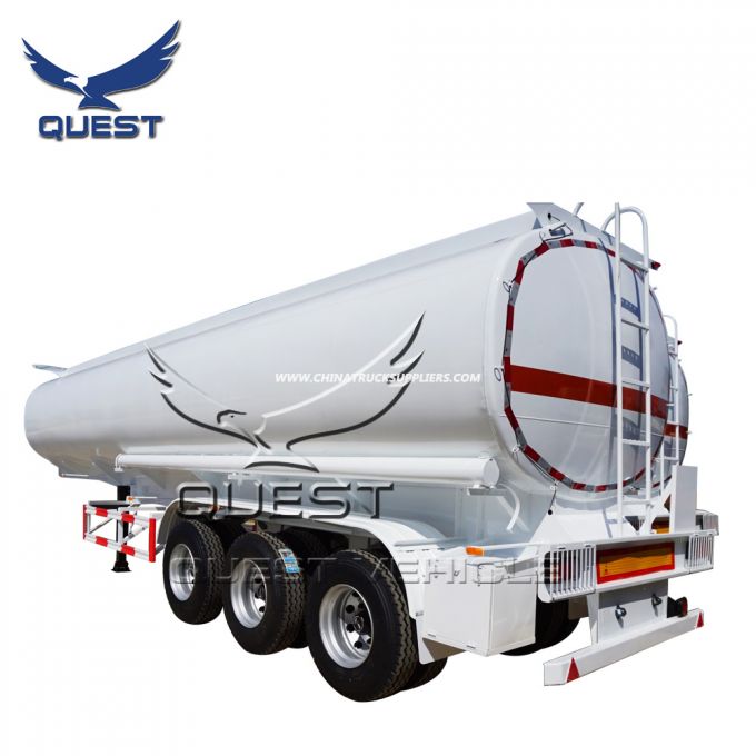 3 Axles 40000 Liters Fuel Tanker Oil Tank Semi Truck Trailer Images 1